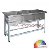 Ванна моечная трехсекционная - сварная мойка ВМБ-3