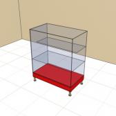 Прилавок из сверлённого стекла