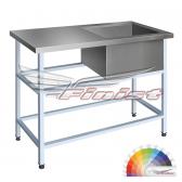 Ванна моечная односекционная со столом - сварная мойка ВМЭс-1