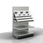 Стеллаж с наклонной перфорированной панелью