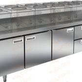Стол охлаждаемый под тепловое оборудование  HICOLD  SN 1112/TN LT