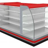 Пристенная витрина Варшава 160/94 ВХСп-1,68 торцевая