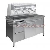 Стол-тумба под кофемашину со встроенным нок-боксом