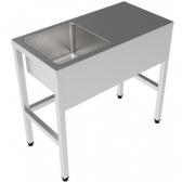 Ванна моечная, цельнотянутая мойка, серия 