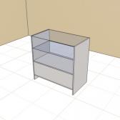 Приливок  со стеклянной полкой