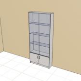 Витрина пристенная