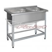 Ванна моечная двухсекционная - цельнотянутая мойка ВМЛц-2