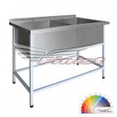 Ванна моечная двухсекционная - сварная мойка ВМЭ-2
