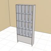 Витрина конфетная остеклённая