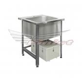 Ванна со встроенным жироуловителем односекционная (цельнотянутая)