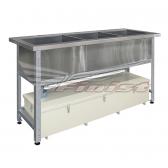 Ванна со встроенным жироуловителем трехсекционная (сварная)