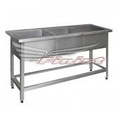 Ванна моечная трехсекционная - сварная мойка ВМН-3