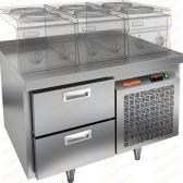 Стол охлаждаемый под тепловое оборудование  HICOLD  SN 2/TN LT
