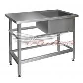 Ванна моечная односекционная со столом - сварная мойка ВМНс-1