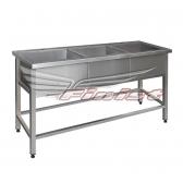 Ванна моечная трехсекционная - сварная мойка ВМП-3