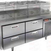 Стол охлаждаемый под тепловое оборудование  HICOLD  GN 22/TN LT