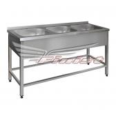 Ванна моечная трехсекционная - цельнотянутая мойка ВМПц-3