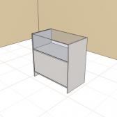 Прилавок остеклённый