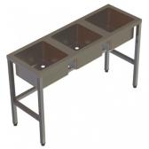 Ванна моечная, цельнотянутая мойка, серия 