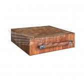 Колода для рубки мяса настольная с деревянной поверхностью (бук)