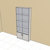 Витрина пристенная