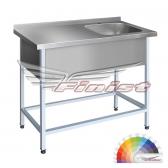 Ванна моечная односекционная со столом - цельнотянутая ВМЭсц-1