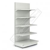 Пристенный торговый металлический стеллаж