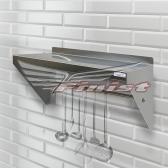 Полка консольная открытая с рейлингом для инвентаря