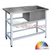 Ванна моечная односекционная со столом - сварная мойка ВМБс-1